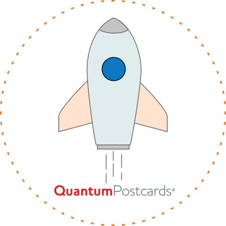 quantumpostcards online storefront for easy print marketing