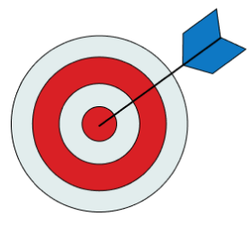 bullseye on target icon