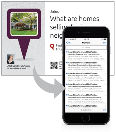 TriggerMarketing Postcards: Automatic MLS Just Listed & Just Sold Cards using your phone