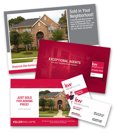 Keller Williams business cards for real estate