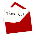 real estate agent sending a thank you card to a previous client